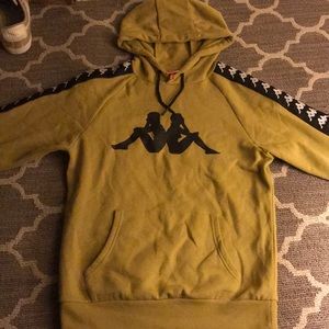 Yellow kappa hoodie